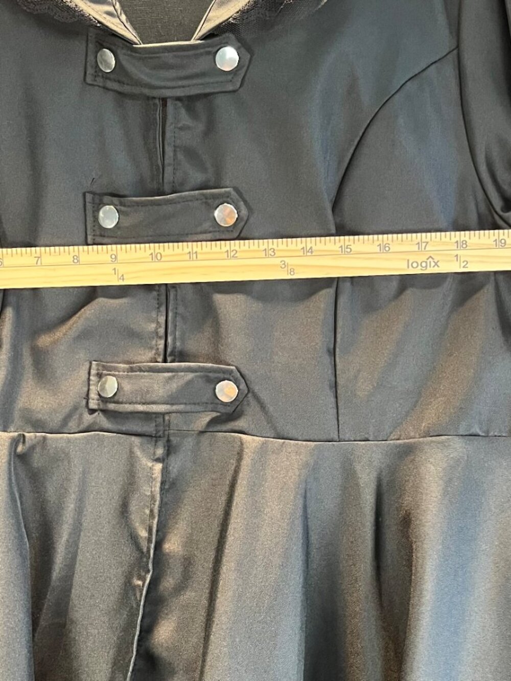 Oratee Black Gothic High-Low Cape Jacket 5X Fits size 20 US 2X - Picture 4 of 9